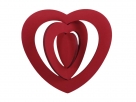 3d heart hanging