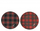 Deco plate tartan