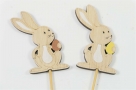 Rabbit wood on stick