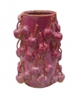 Vase ceramic cherry