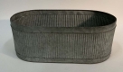 Flowerpot oval metal