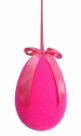 Egg flocked w/bow