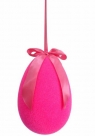 Egg flocked w/bow