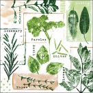 Herb prints white