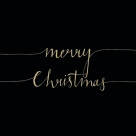 Xmas note black/gold