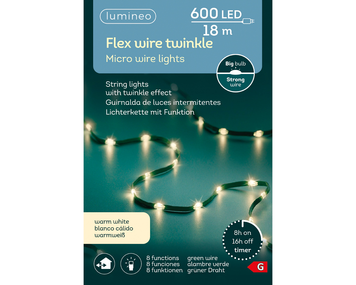 Flex wire stringligh