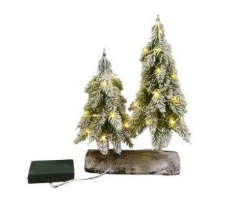 Pine tree x2 snowy
