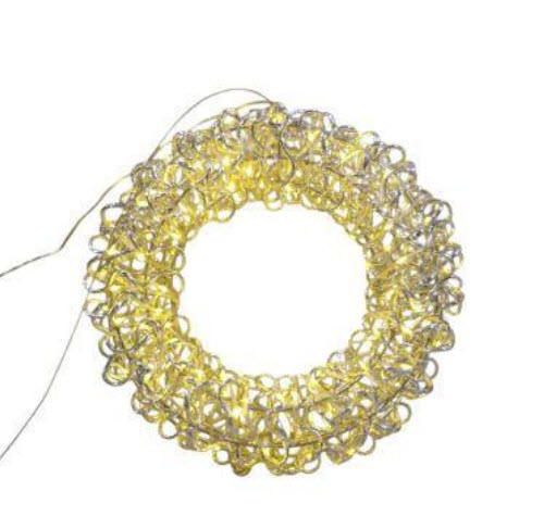 Wreath alu w/led