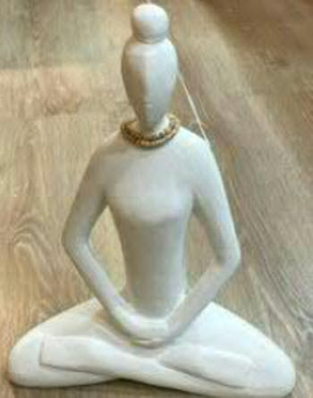 Sitting yogi lady