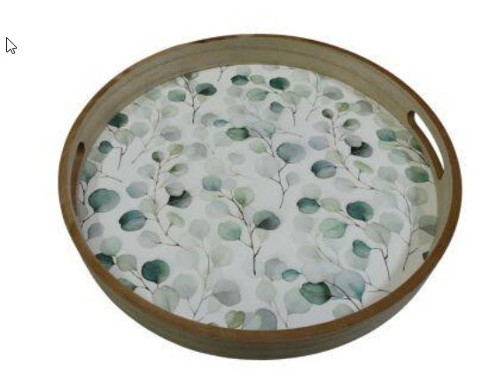 Plate round wood