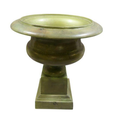 Vase on foot alu