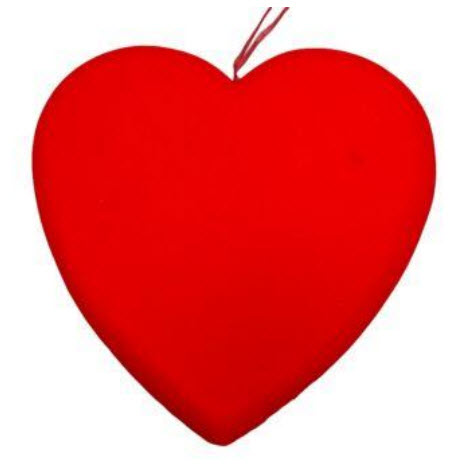 Heart flocked