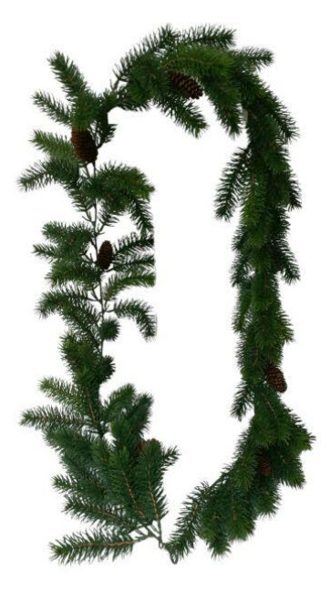Pine cone garland