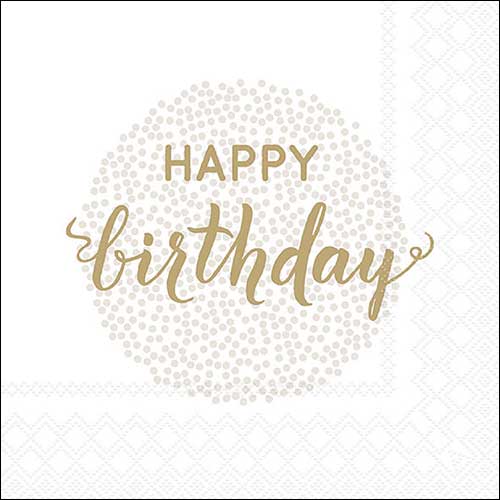 Birthday dots gold