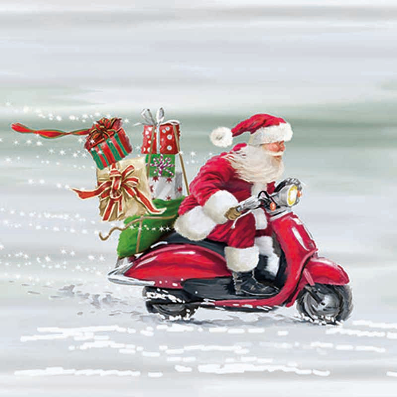 Lightning fast santa